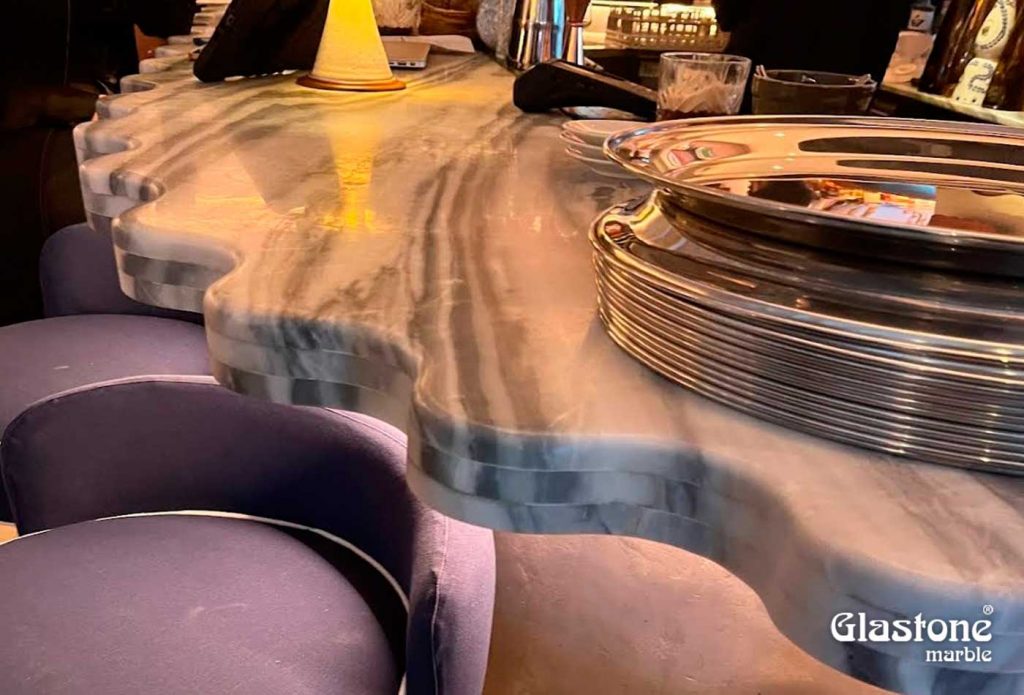 Proyectos glastone marble vidrio marmol natural restaurante anna paris