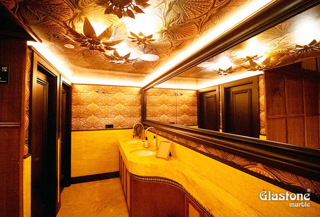 Proyectos glastone marble vidrio marmol natural restaurante destileria amazonico madrid