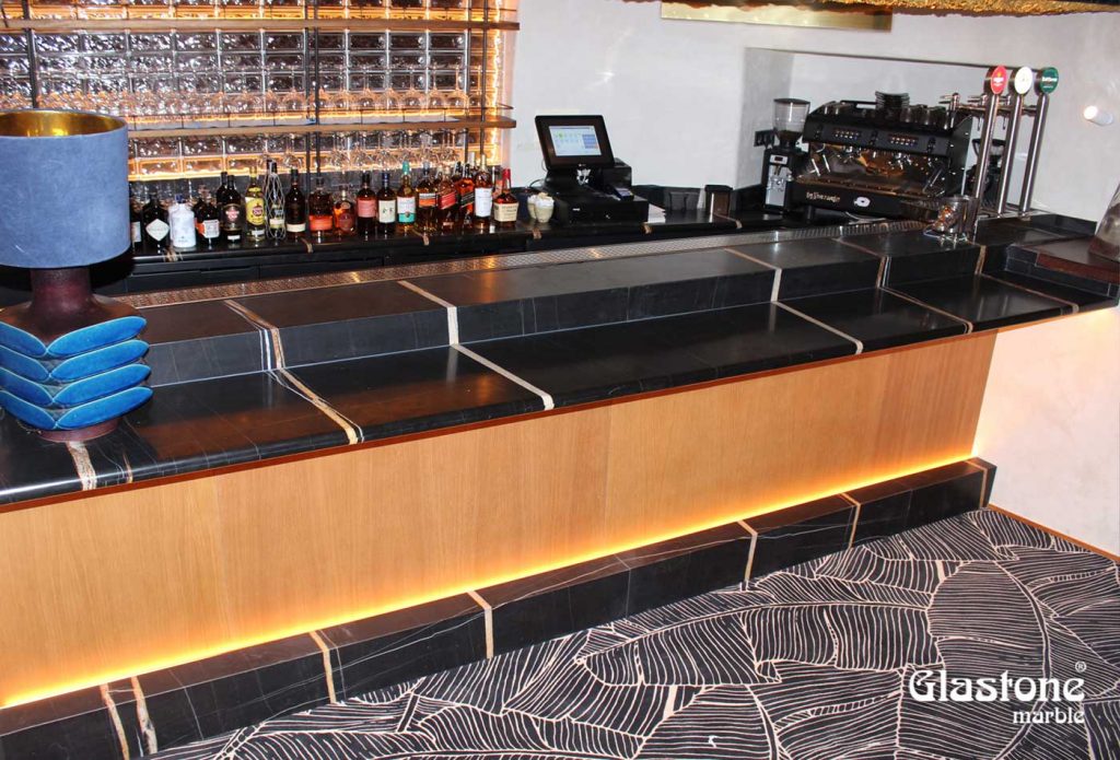 Proyectos glastone marble vidrio marmol natural restaurante ikigary madrid