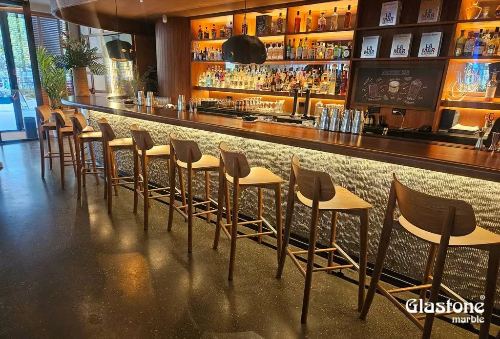 Proyectos glastone marble vidrio marmol natural restaurante lamar madrid