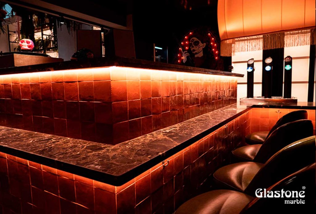 Proyectos glastone marble vidrio marmol natural restaurante lapreligrosa madrid
