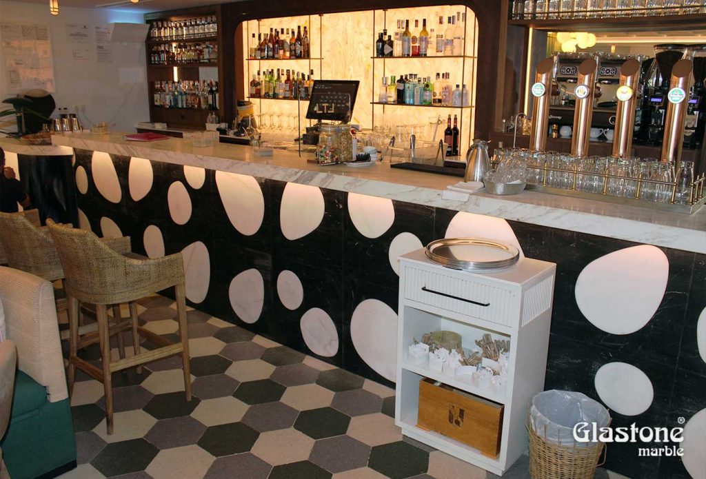 Proyectos glastone marble vidrio marmol natural restaurante lateral pozuelo madrid