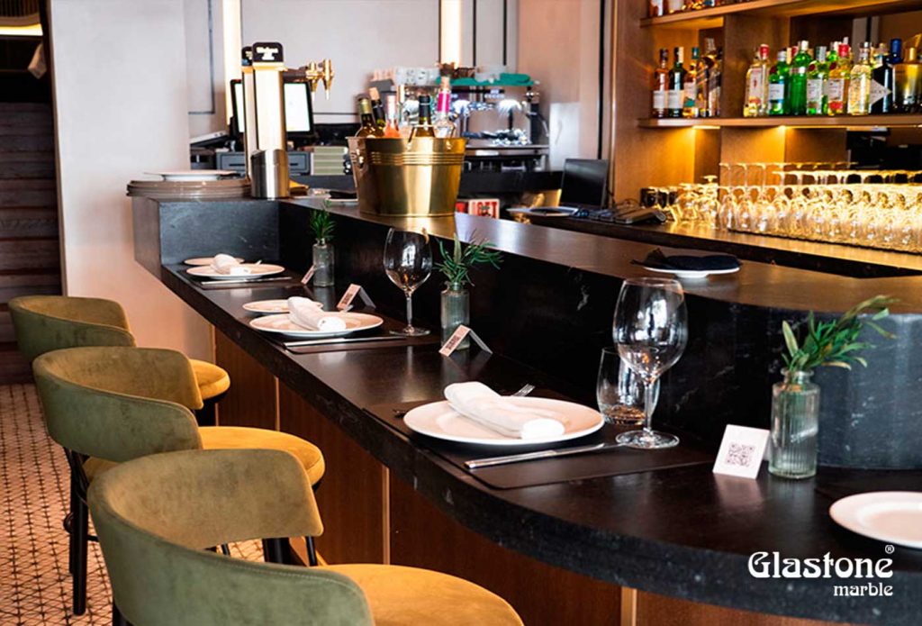 Proyectos glastone marble vidrio marmol natural restaurante marielas madrid