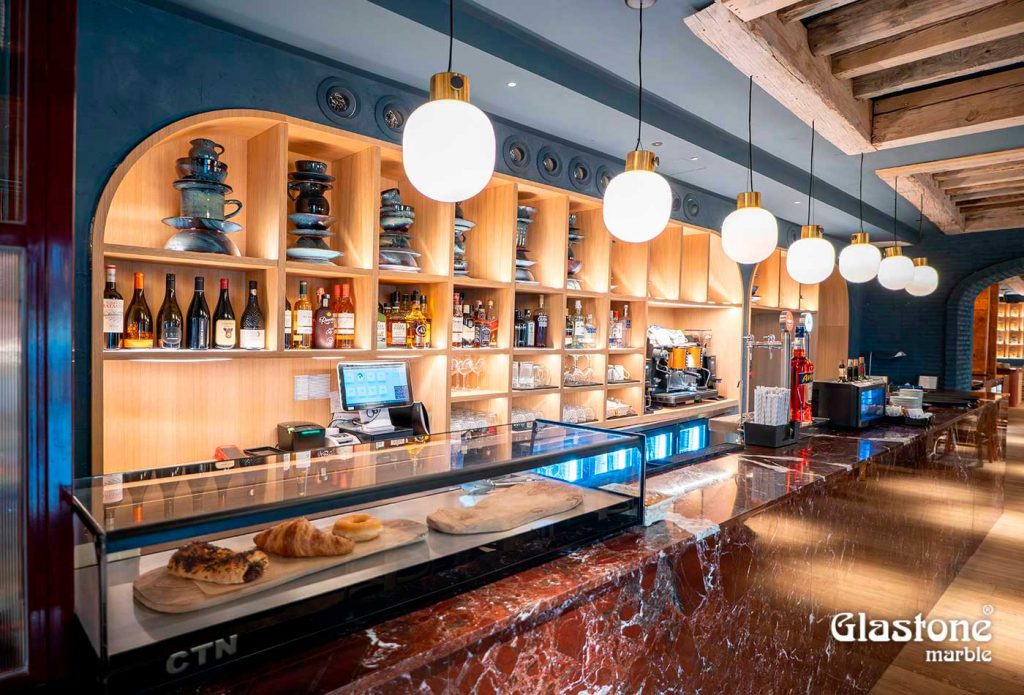 Proyectos glastone marble vidrio marmol natural restaurante oven prado