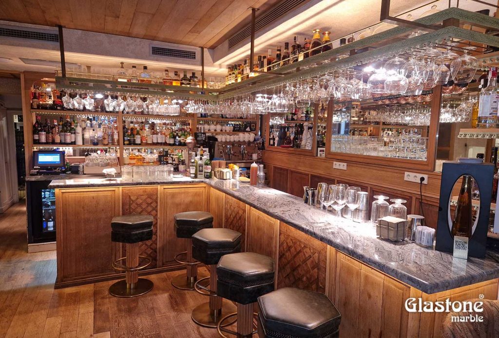 Proyectos glastone marble vidrio marmol natural restaurante paraguas madrid