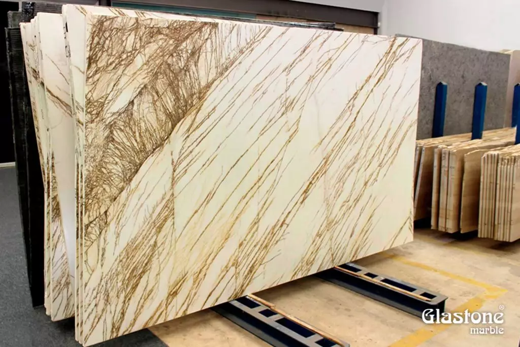 glastone marble marmol natural spider gold